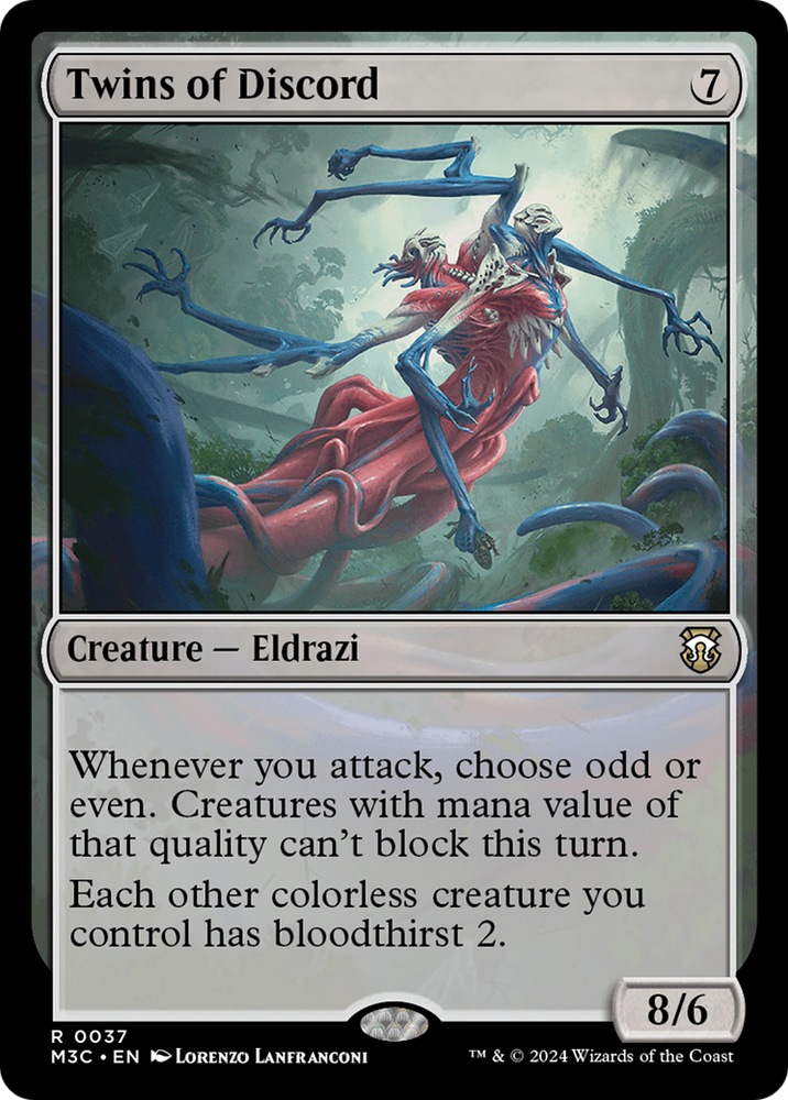 Twins of Discord (Ripple Foil) [Modern Horizons 3 Commander] Magic: The Gathering