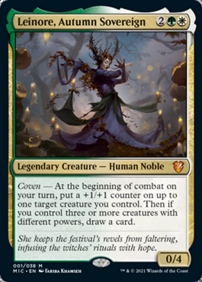 Leinore, Autumn Sovereign (Display Commander) [Innistrad: Midnight Hunt Commander] Magic: The Gathering