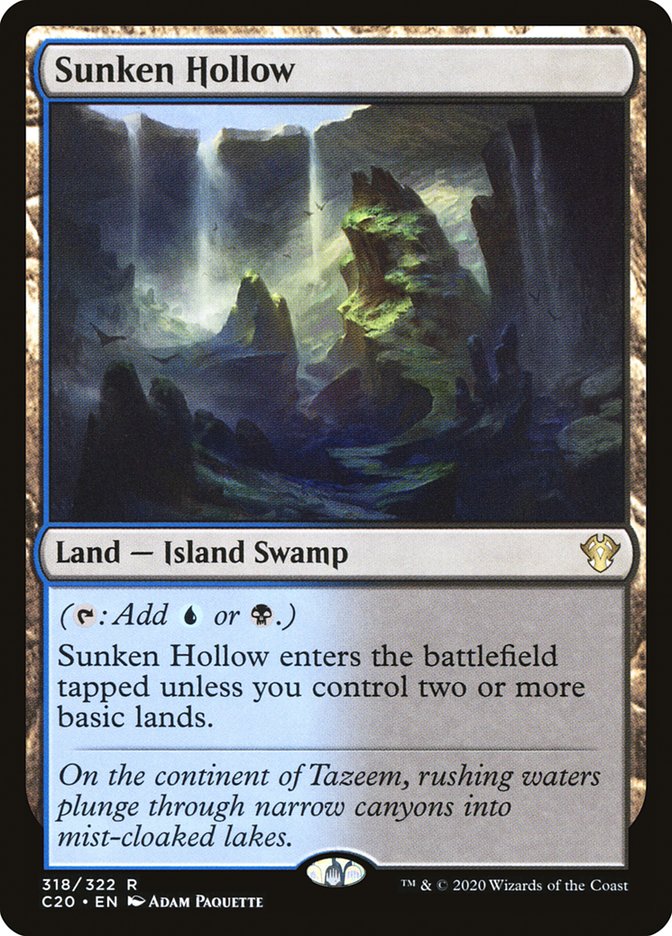 Sunken Hollow [Commander 2020] Magic: The Gathering