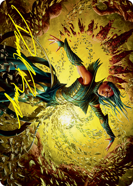 Dragonsguard Elite Art Card (Gold-Stamped Signature) (16/81) [Strixhaven: School of Mages Art Series] Magic: The Gathering