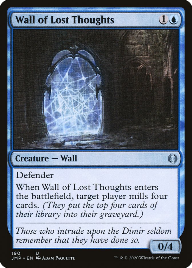 Wall of Lost Thoughts [Jumpstart] Magic: The Gathering