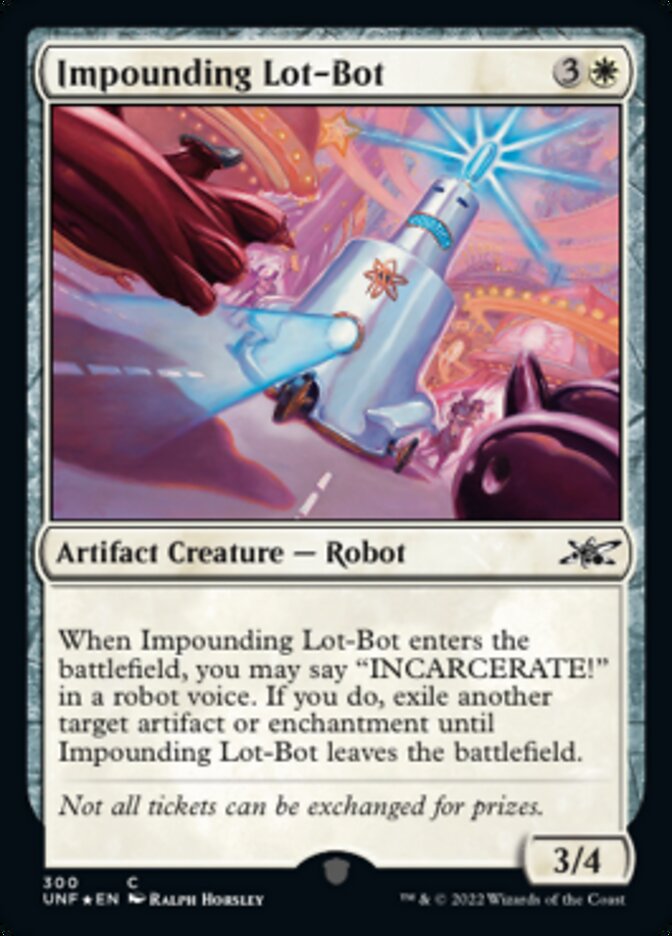 Impounding Lot-Bot (Galaxy Foil) [Unfinity] Magic: The Gathering