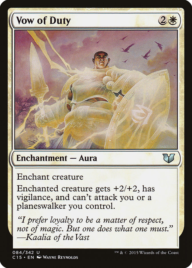 Vow of Duty [Commander 2015] Magic: The Gathering