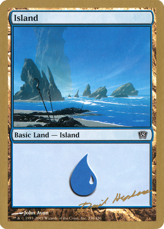 Island (dh336) (Dave Humpherys) [World Championship Decks 2003] Magic: The Gathering