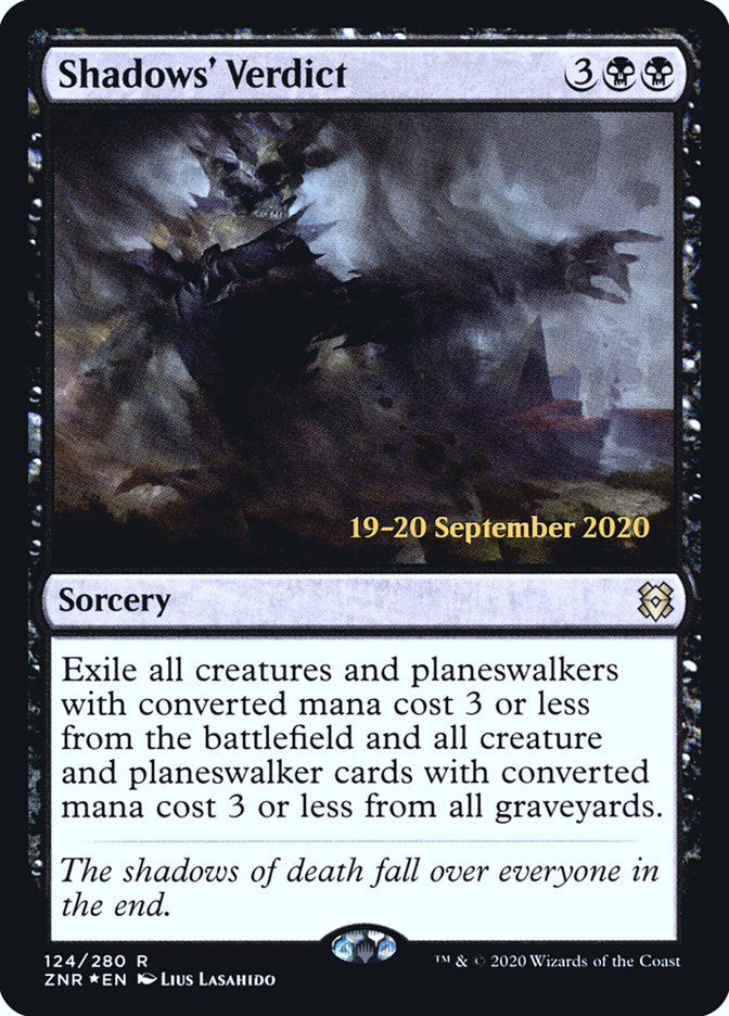 Shadows' Verdict [Zendikar Rising Prerelease Promos] Magic: The Gathering
