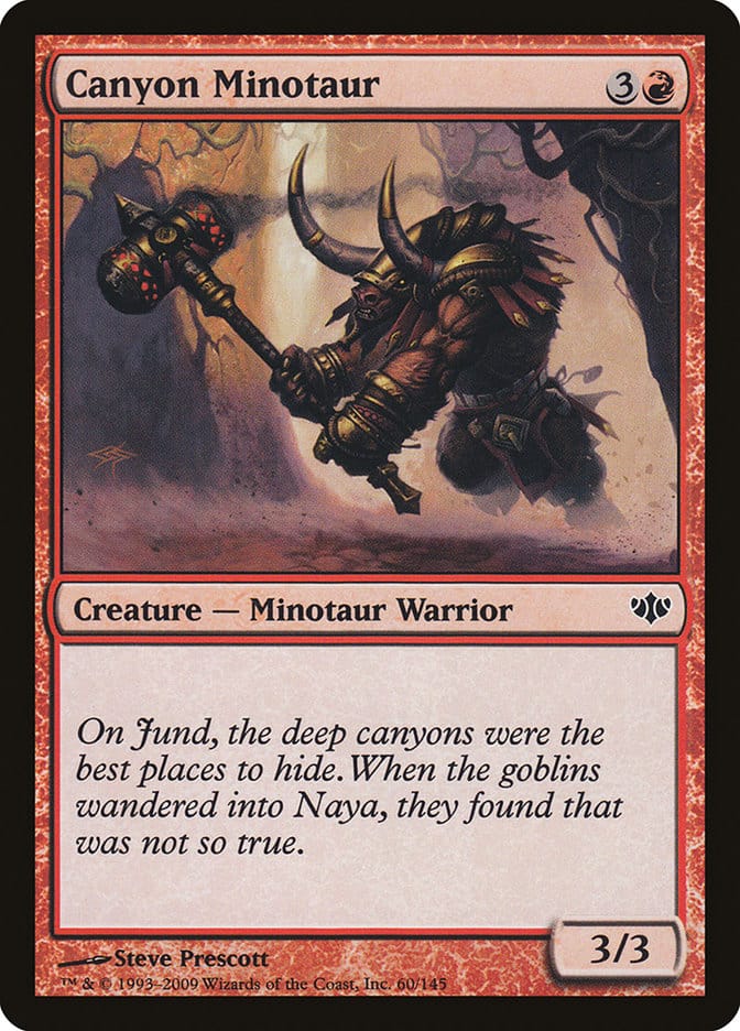 Canyon Minotaur [Conflux] Magic: The Gathering
