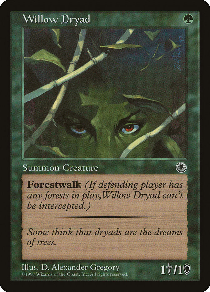 Willow Dryad [Portal] Magic: The Gathering