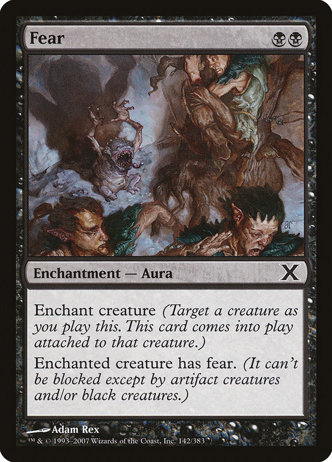 Fear [Tenth Edition] Magic: The Gathering