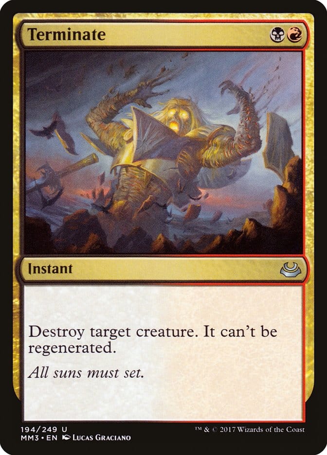 Terminate [Modern Masters 2017] Magic: The Gathering
