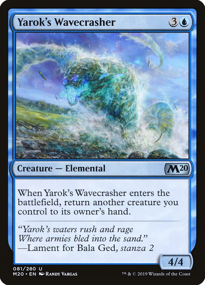 Yarok's Wavecrasher [Core Set 2020] Magic: The Gathering