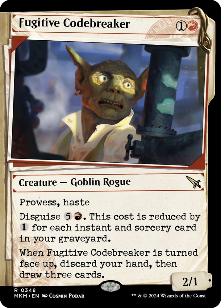 Fugitive Codebreaker (Showcase) [Murders at Karlov Manor] Magic: The Gathering
