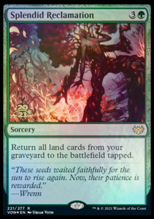 Splendid Reclamation [Innistrad: Crimson Vow Prerelease Promos] Magic: The Gathering