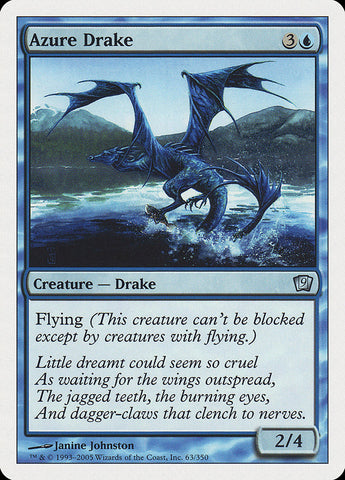 Azure Drake [Ninth Edition] Magic: The Gathering
