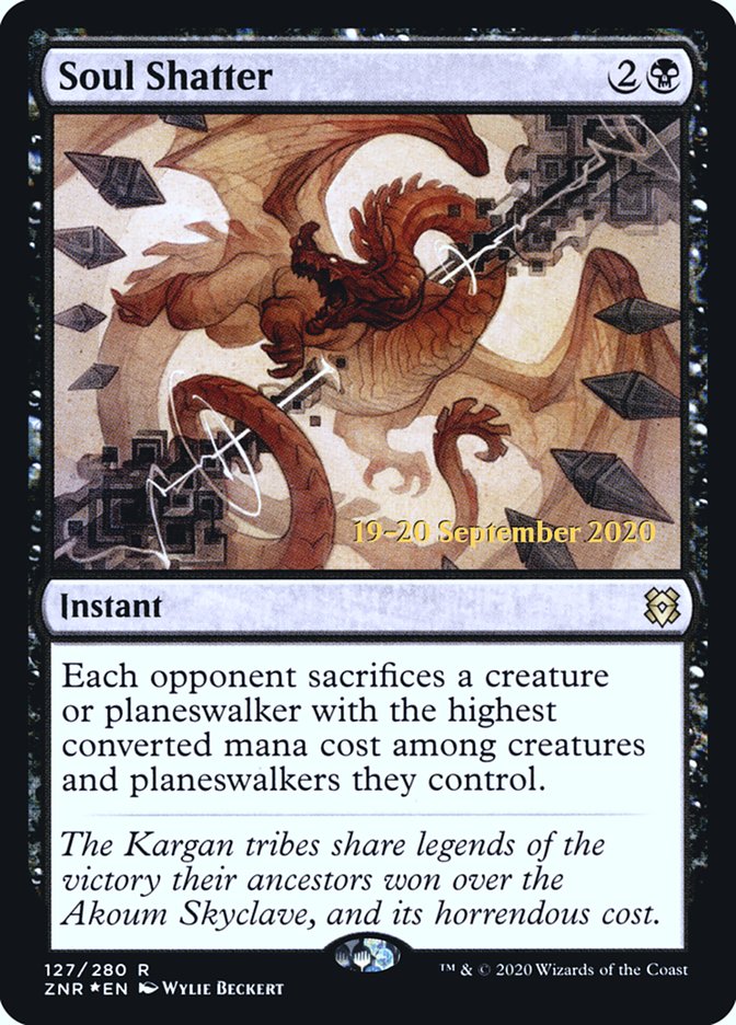 Soul Shatter [Zendikar Rising Prerelease Promos] Magic: The Gathering