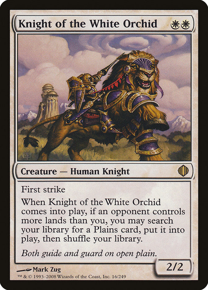 Knight of the White Orchid [Shards of Alara] Magic: The Gathering