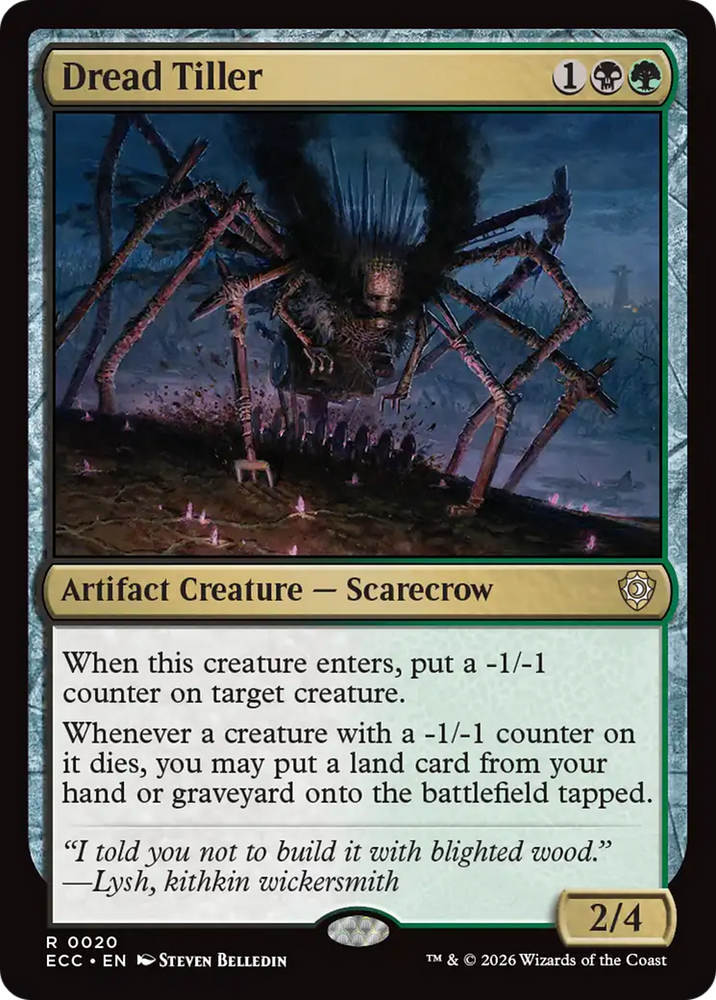 Dread Tiller [Lorwyn Eclipsed Commander] Magic: The Gathering