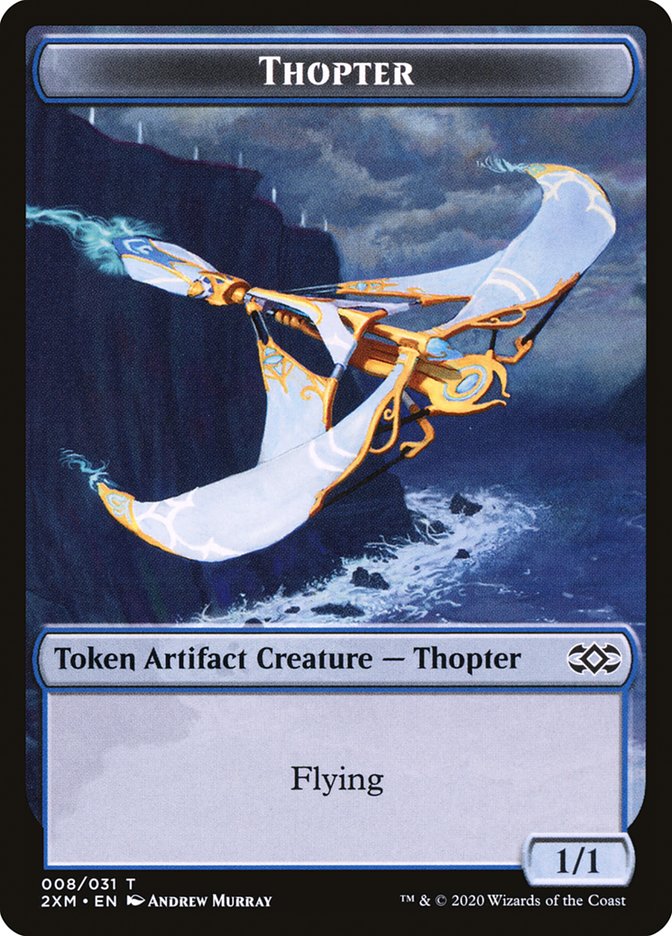 Copy // Thopter (008) Double-Sided Token [Double Masters Tokens] Magic: The Gathering
