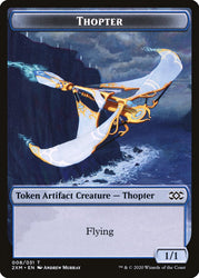 Golem // Thopter (008) Double-Sided Token [Double Masters Tokens] Magic: The Gathering