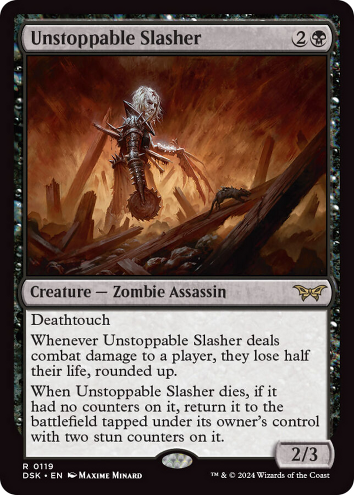 Unstoppable Slasher (0119) [Duskmourn: House of Horror] Magic: The Gathering