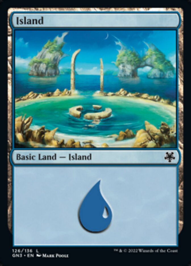 Island (126) [Game Night: Free-for-All] Magic: The Gathering