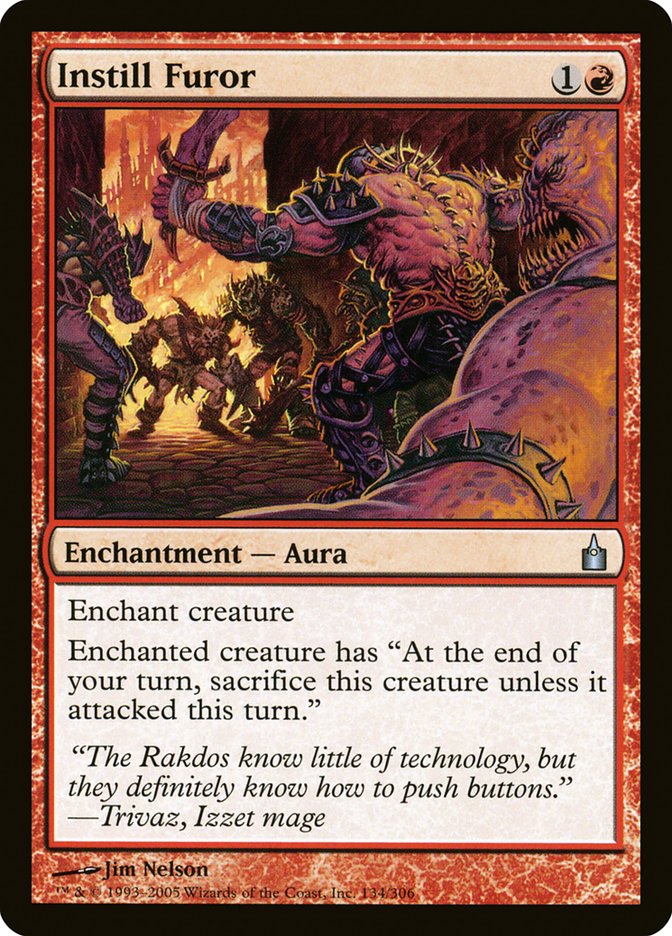 Instill Furor [Ravnica: City of Guilds] Magic: The Gathering