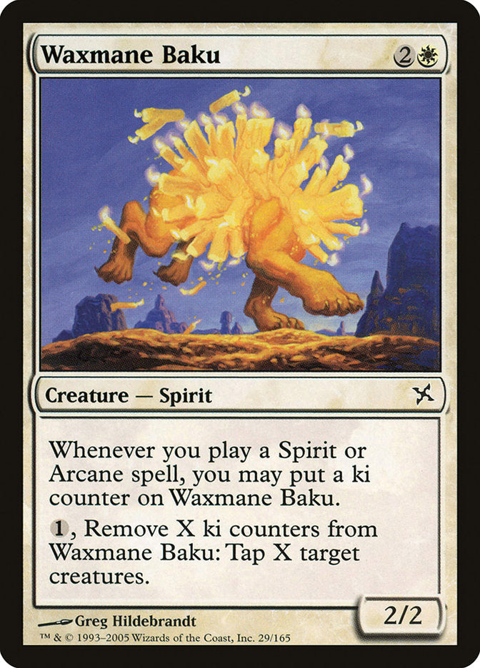 Waxmane Baku [Betrayers of Kamigawa] Magic: The Gathering
