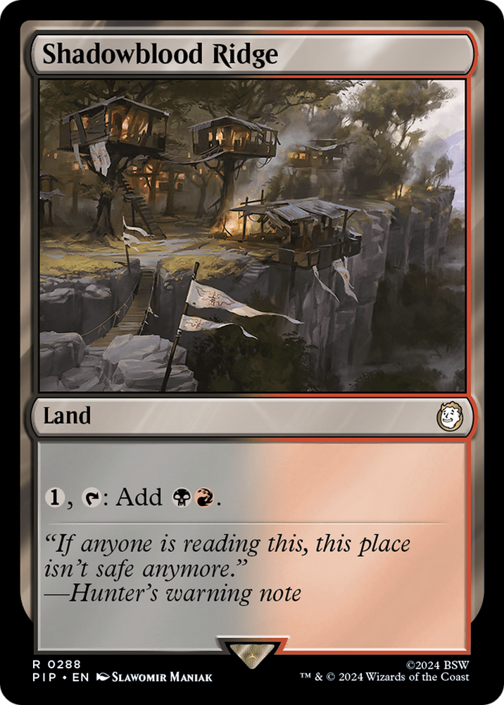 Shadowblood Ridge [Fallout] Magic: The Gathering