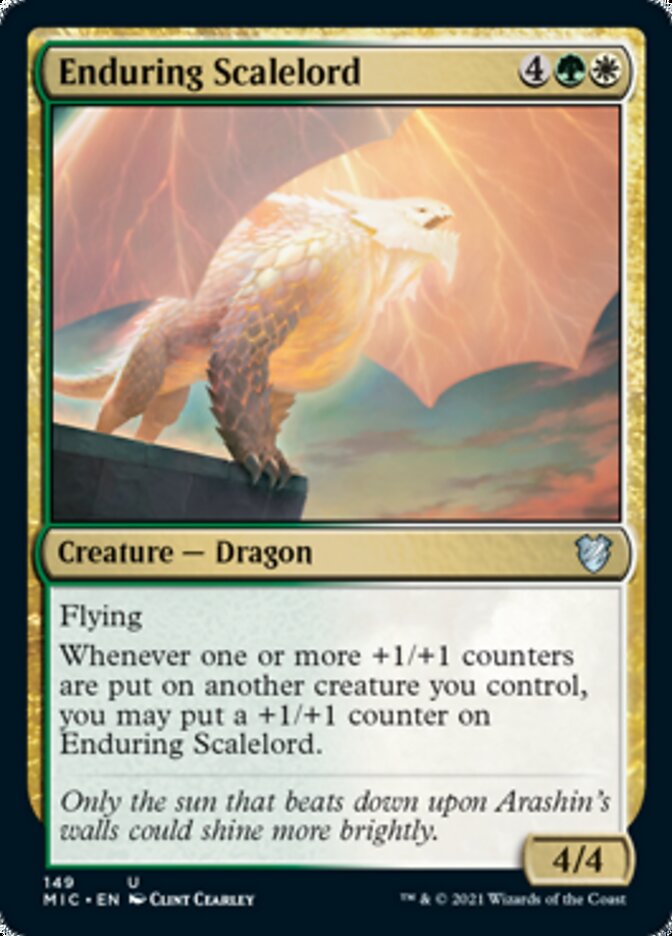 Enduring Scalelord [Innistrad: Midnight Hunt Commander] Magic: The Gathering