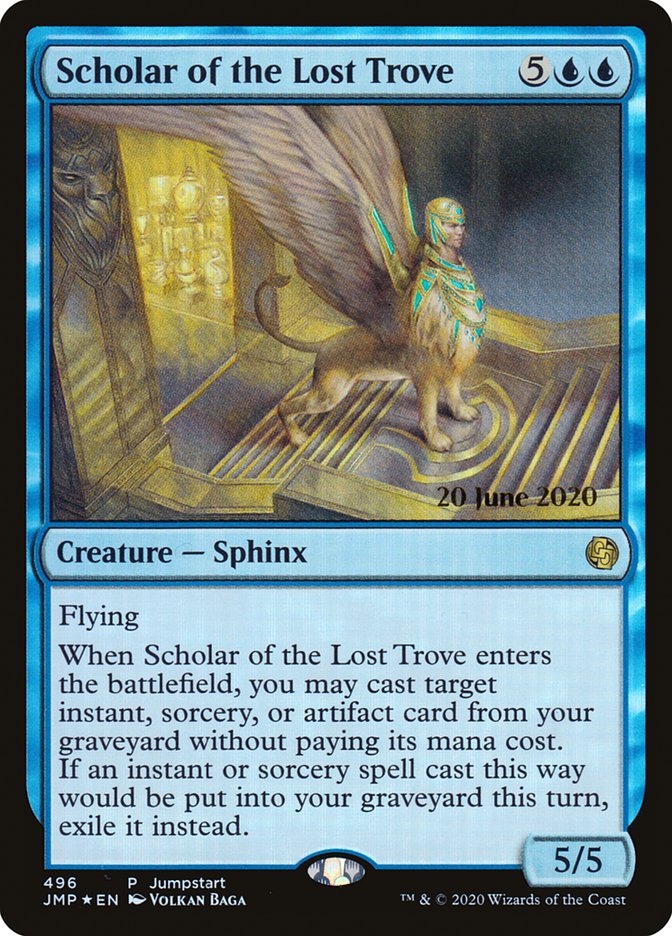 Scholar of the Lost Trove (Prerelease) [Jumpstart] Magic: The Gathering