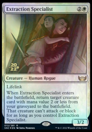 Extraction Specialist [Streets of New Capenna Prerelease Promos] Magic: The Gathering
