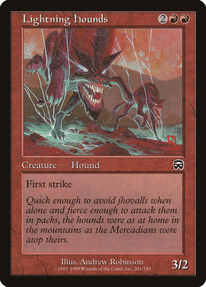 Lightning Hounds [Mercadian Masques] Magic: The Gathering
