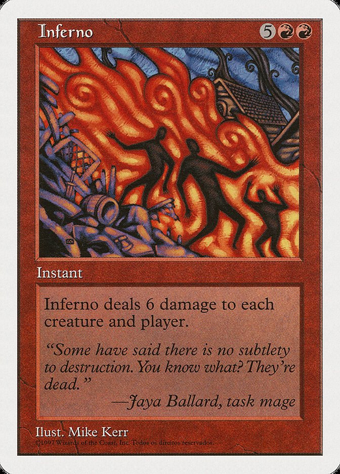 Inferno (Portuguese Copyright) [Fifth Edition] Magic: The Gathering