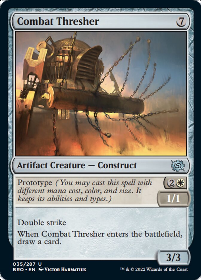 Combat Thresher [The Brothers' War] Magic: The Gathering