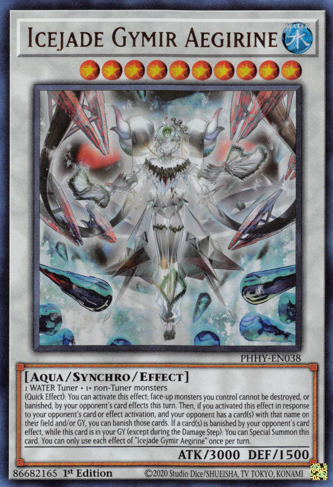 Icejade Gymir Aegirine [PHHY-EN038] Ultra Rare  - Yugioh Cards For Your TCG Needs!