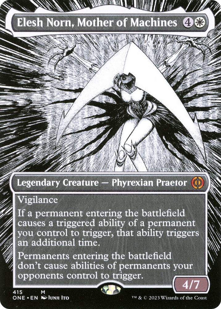 Elesh Norn, Mother of Machines (Borderless Manga) [Phyrexia: All Will Be One] Magic: The Gathering