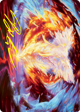 Magma Opus Art Card (Gold-Stamped Signature) [Strixhaven: School of Mages Art Series] Magic: The Gathering