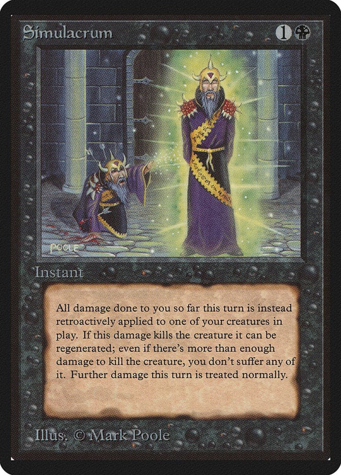 Simulacrum [Beta Edition] Magic: The Gathering