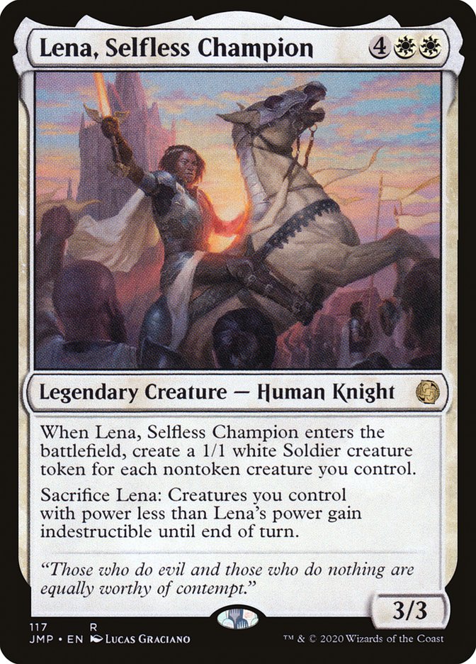 Lena, Selfless Champion [Jumpstart] Magic: The Gathering