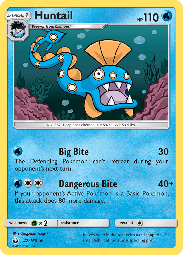 Huntail (42/168) [Sun & Moon: Celestial Storm] Pokémon