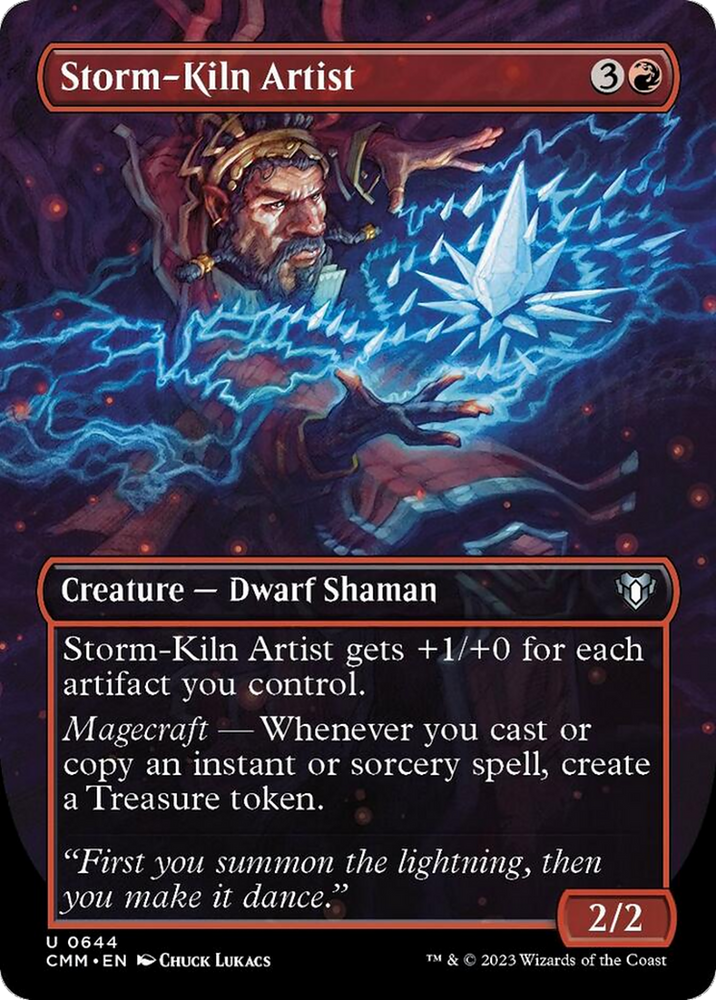 Storm-Kiln Artist (Borderless Alternate Art) [Commander Masters] Magic: The Gathering