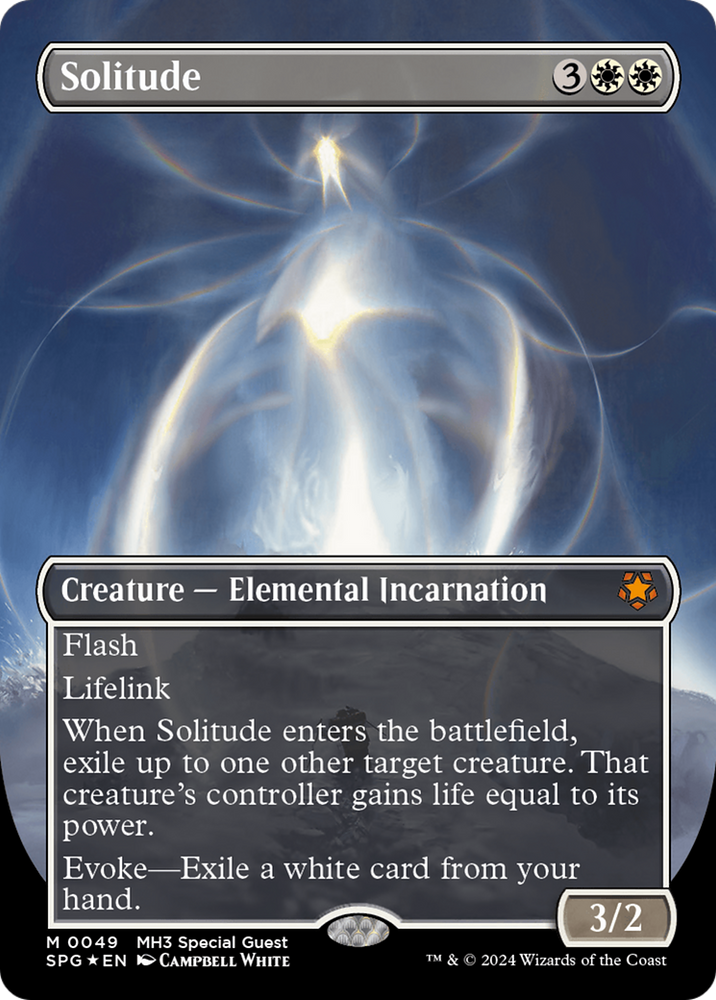 Solitude (Borderless) (Textured Foil) [Modern Horizons 3 Special Guests] Magic: The Gathering