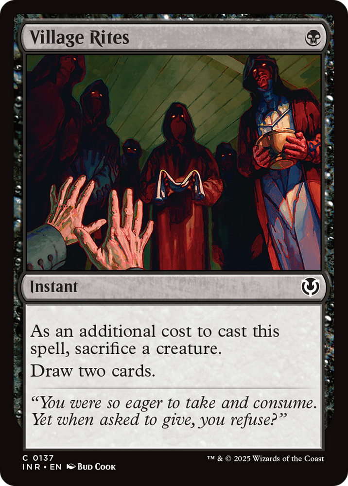 Village Rites [Innistrad Remastered] Magic: The Gathering