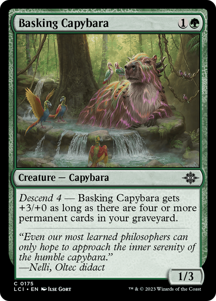 Basking Capybara [The Lost Caverns of Ixalan] Magic: The Gathering