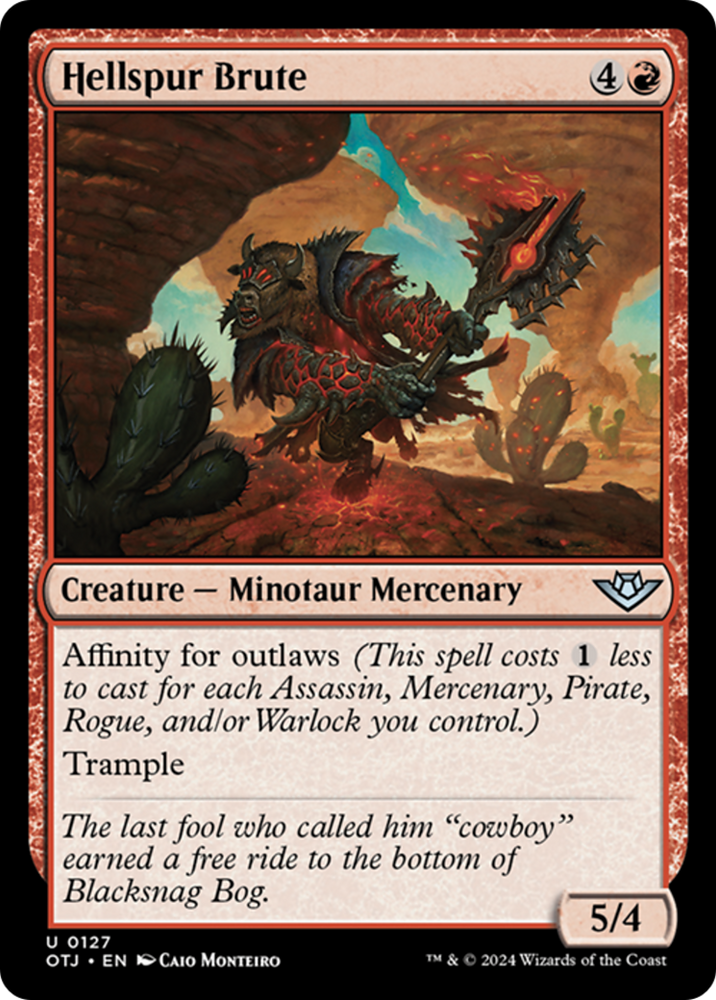 Hellspur Brute [Outlaws of Thunder Junction] Magic: The Gathering