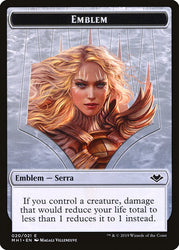 Shapeshifter (001) // Serra the Benevolent Emblem (020) Double-Sided Token [Modern Horizons Tokens] Magic: The Gathering
