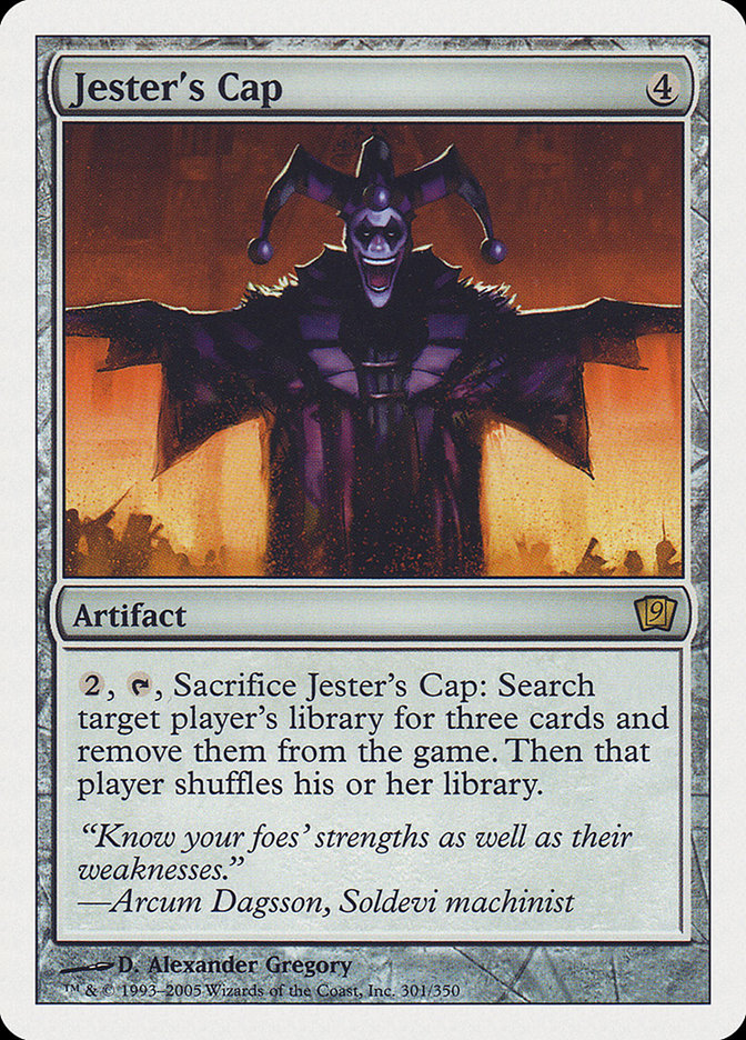 Jester's Cap (9th Edition) [Oversize Cards] Magic: The Gathering