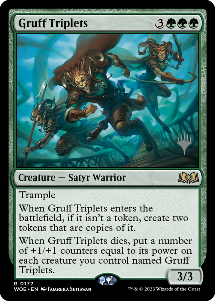 Gruff Triplets (Promo Pack) [Wilds of Eldraine Promos] Magic: The Gathering