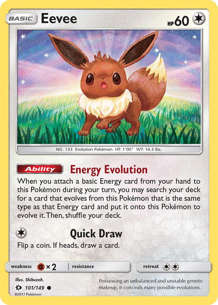 Eevee (101/149) [Sun & Moon: Base Set] Pokémon