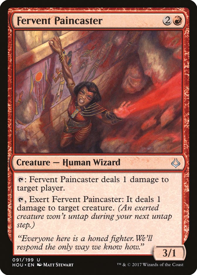Fervent Paincaster [Hour of Devastation] Magic: The Gathering