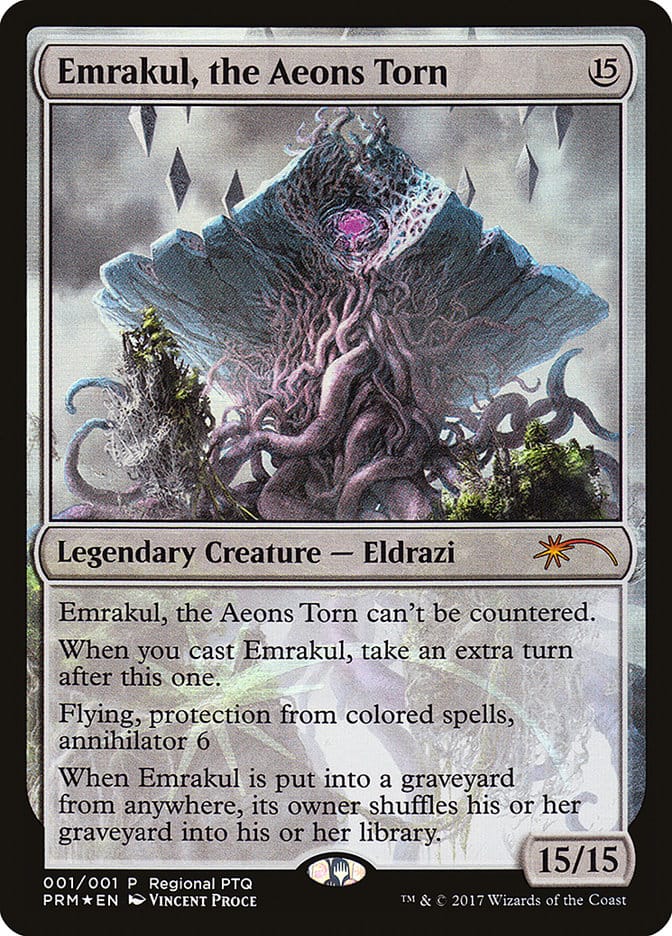 Emrakul, the Aeons Torn (Regional PTQ) [Pro Tour Promos] Magic: The Gathering